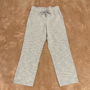 Lululemon gray/white striped ankle pants